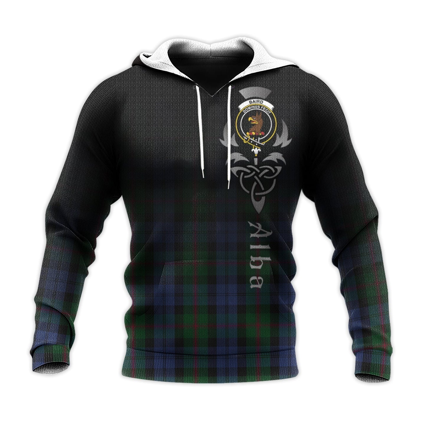 Printivon Baird Tartan Crest Alba Celtic Hoodie