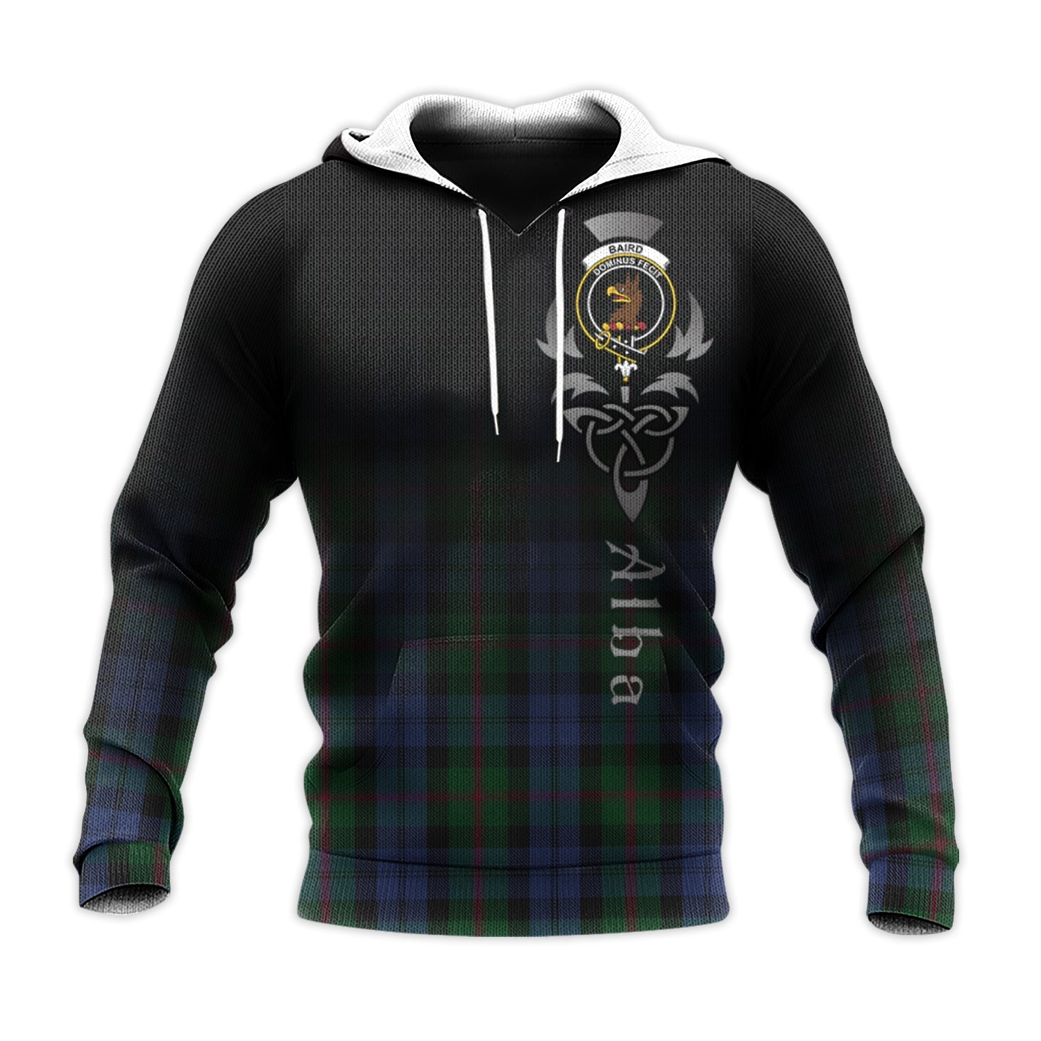 Printivon Baird Tartan Crest Alba Celtic Hoodie