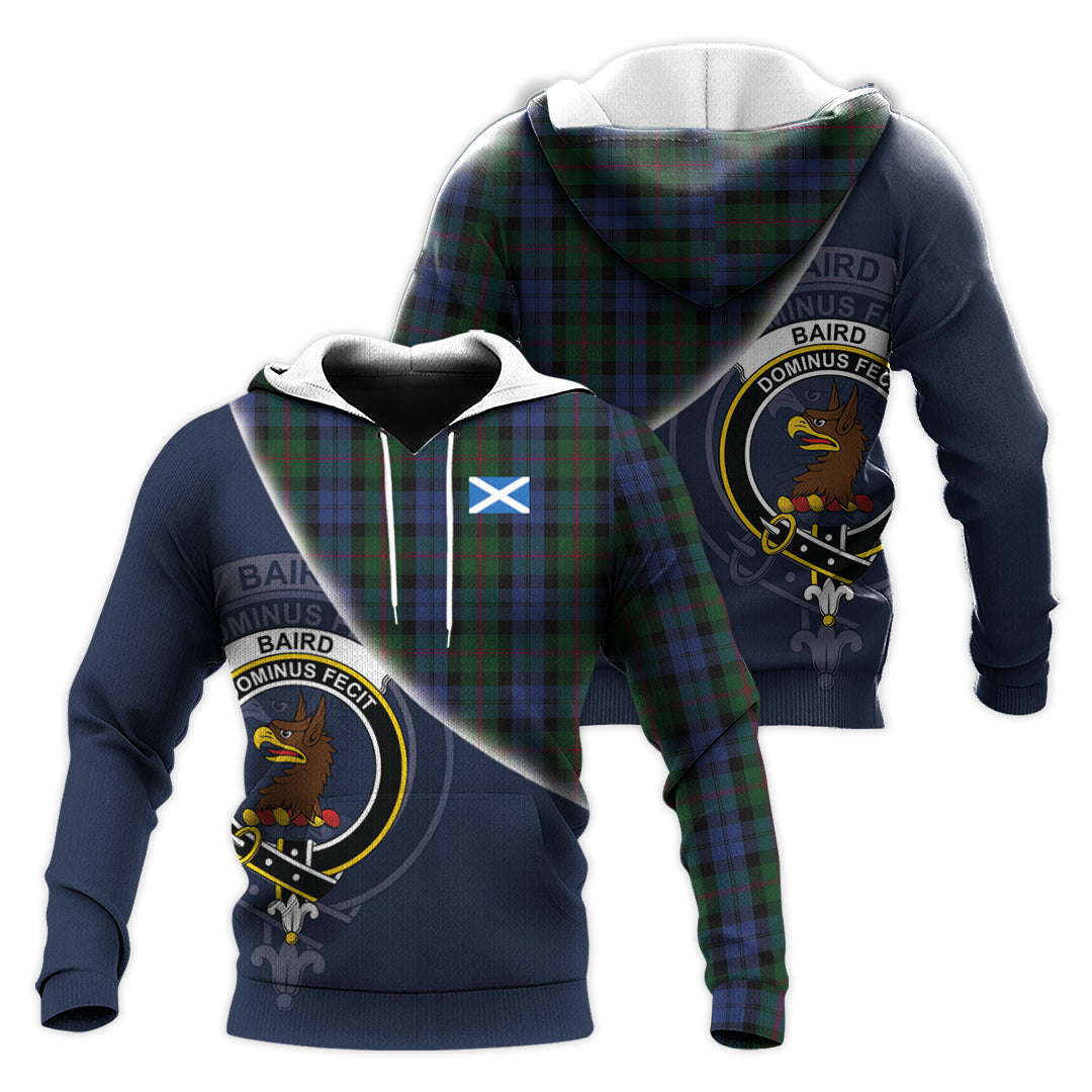 Printivon Baird Tartan Scottish Crest Hoodie