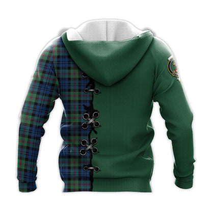Printivon Baird Ancient Tartan Hoodie Lion Rampant And Celtic Thistle Style