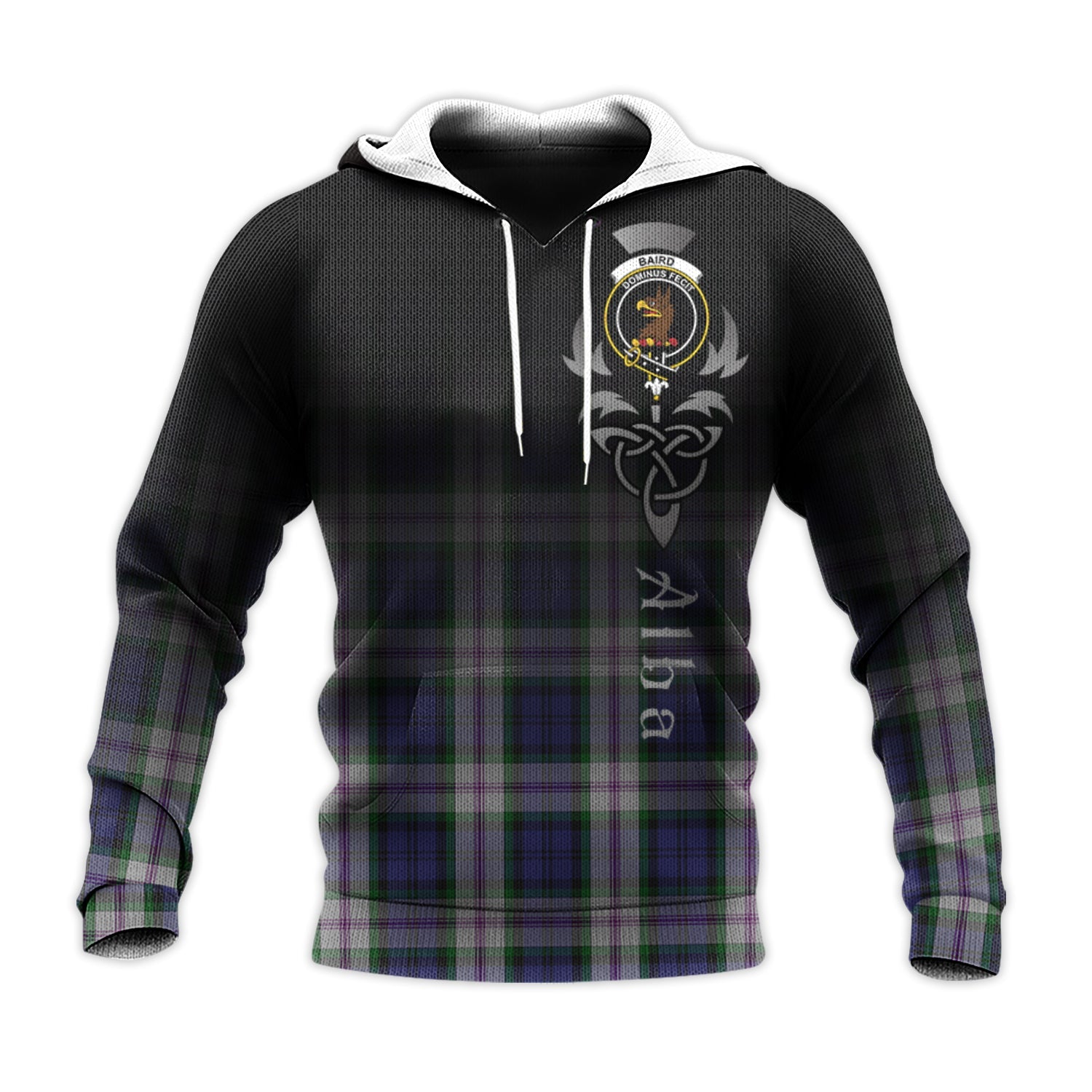 Printivon Baird Dress Tartan Crest Alba Celtic Hoodie