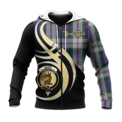 Printivon Baird Dress Clan Believe In Me Crest Tartan Knitted Hoodie Custom Your Text