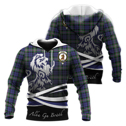 Printivon Baird Modern Tartan Scottish Lion Hoodie