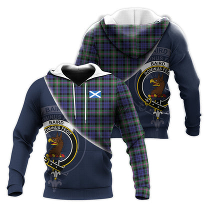 Printivon Baird Modern Tartan Scottish Crest Hoodie