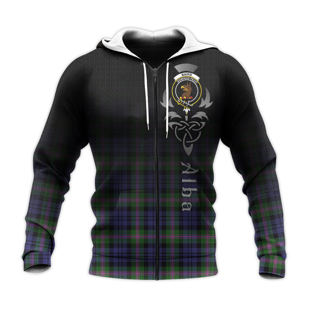 Printivon Baird Modern Tartan Crest Alba Celtic Hoodie