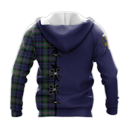 Printivon Baird Modern Tartan Hoodie Lion Rampant And Celtic Thistle Style