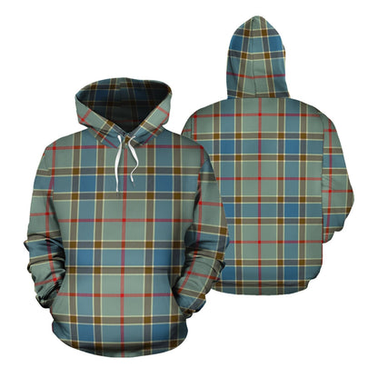 Printivon Balfour Blue Tartan Hoodie