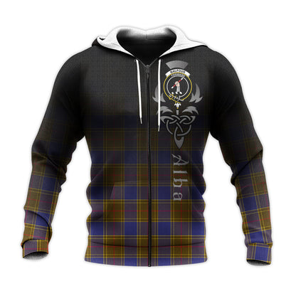 Printivon Balfour Modern Tartan Crest Alba Celtic Hoodie