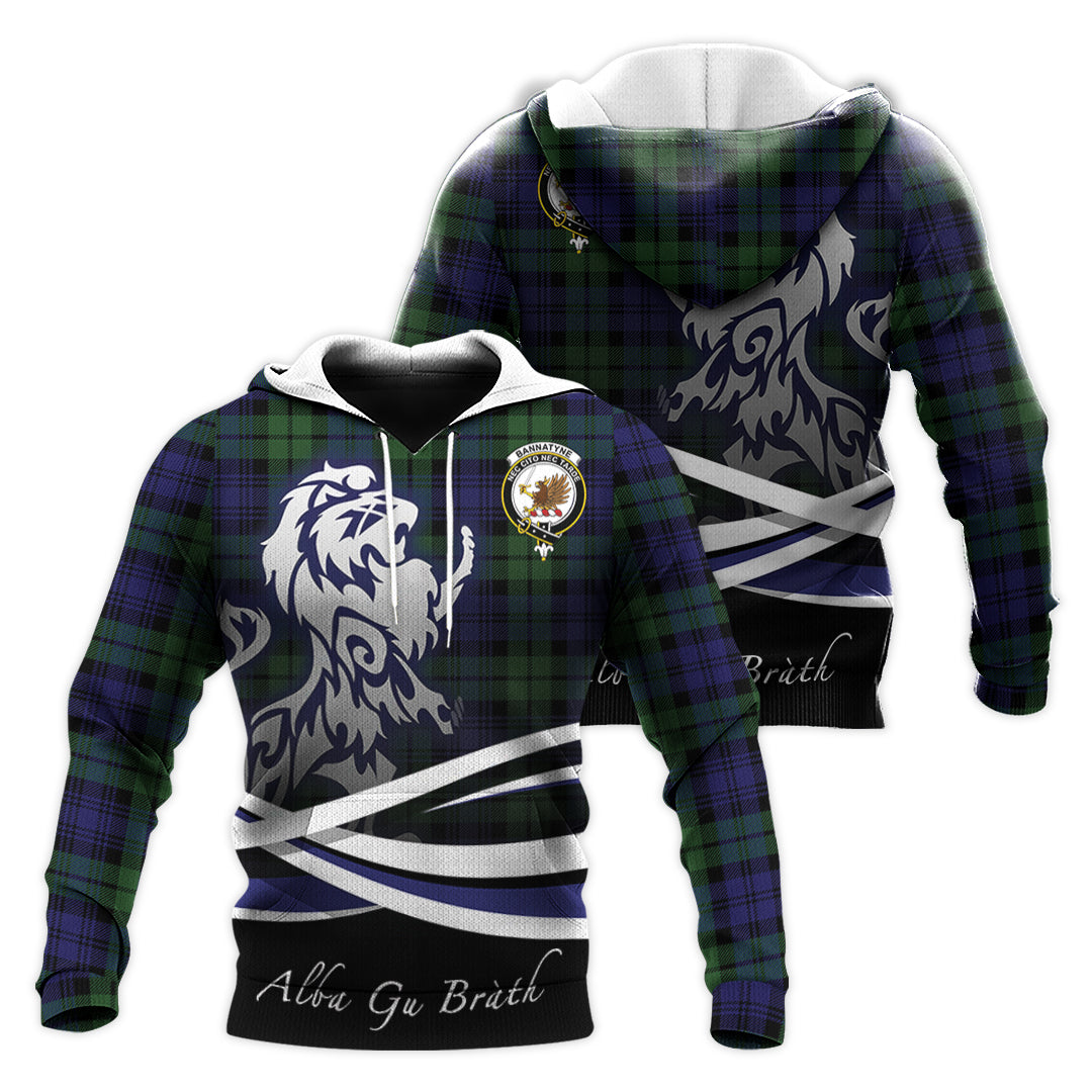 Printivon Bannatyne Tartan Scottish Lion Hoodie