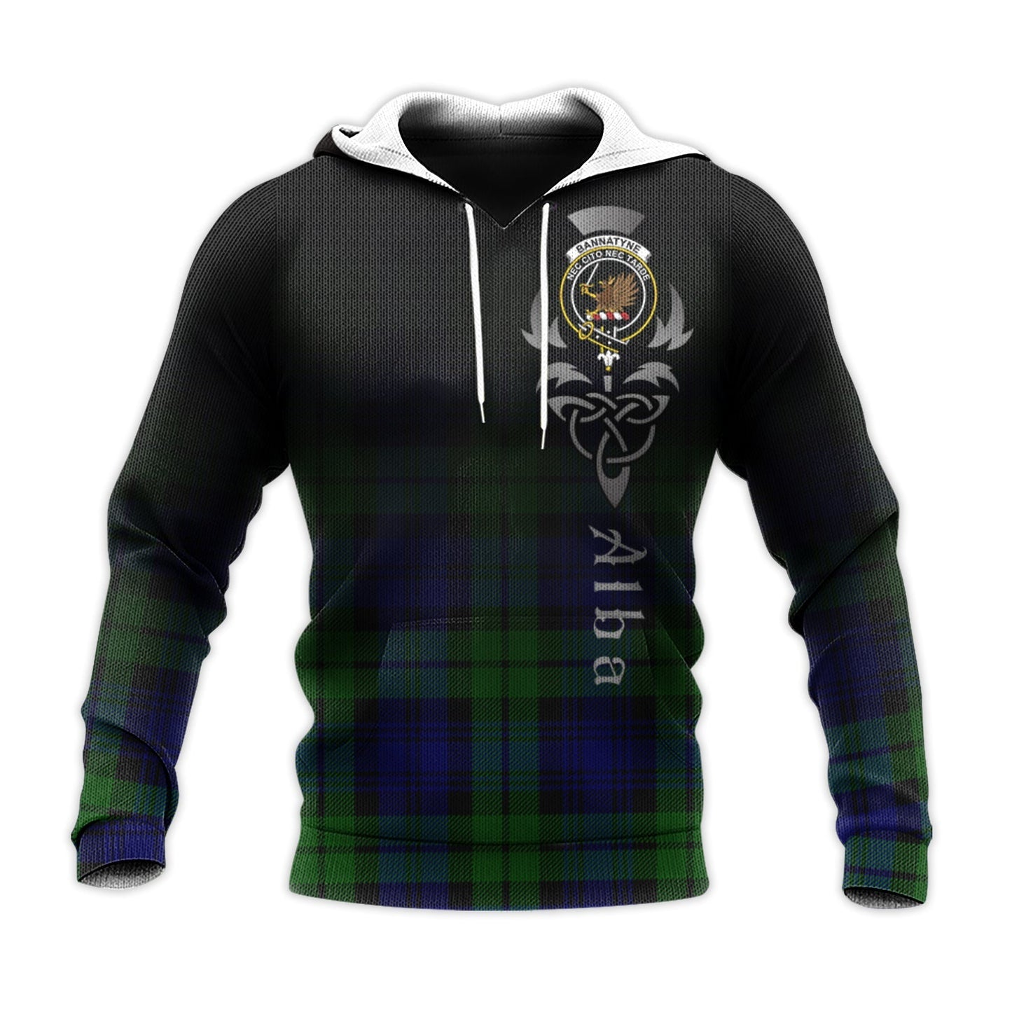 Printivon Bannatyne Tartan Crest Alba Celtic Hoodie