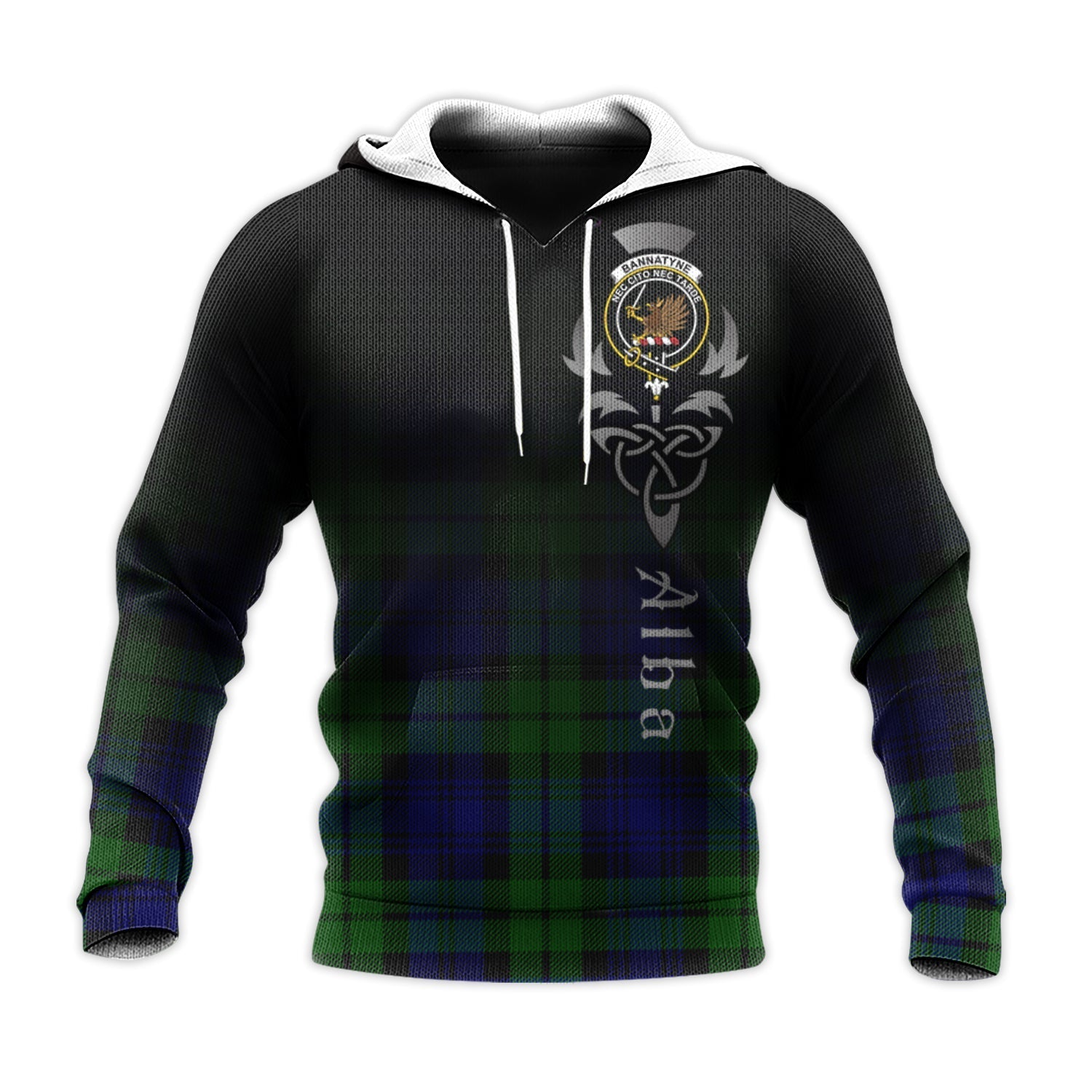 Printivon Bannatyne Tartan Crest Alba Celtic Hoodie