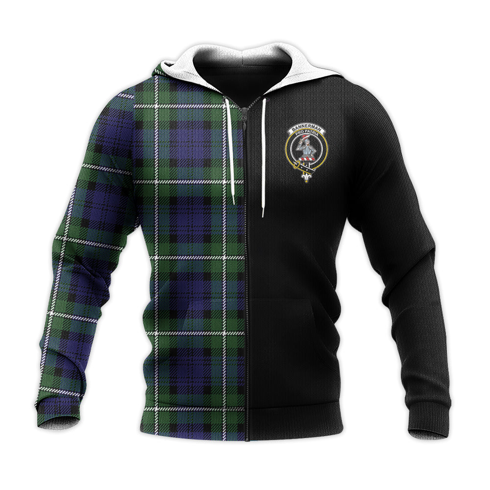 Printivon Bannerman Tartan Personalize Half Hoodie