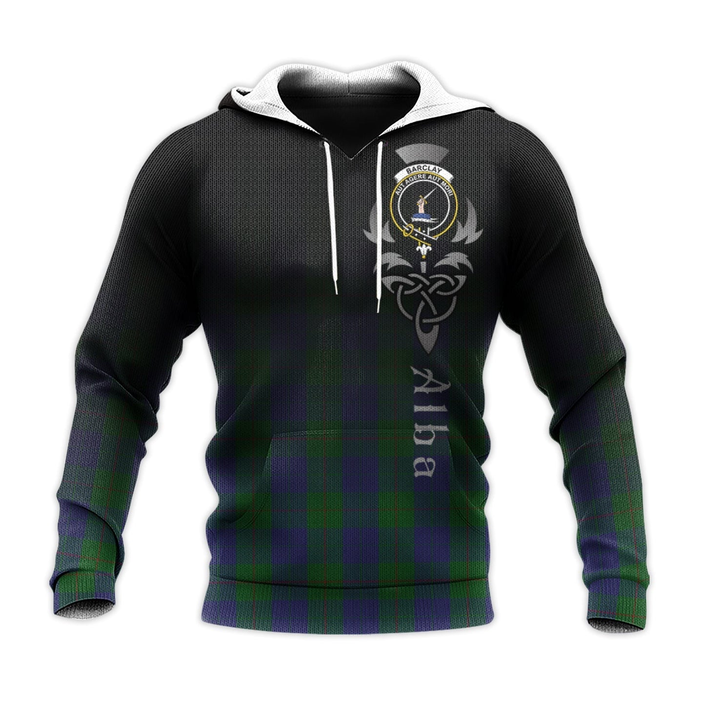 Printivon Barclay Tartan Crest Alba Celtic Hoodie