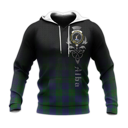 Printivon Barclay Tartan Crest Alba Celtic Hoodie