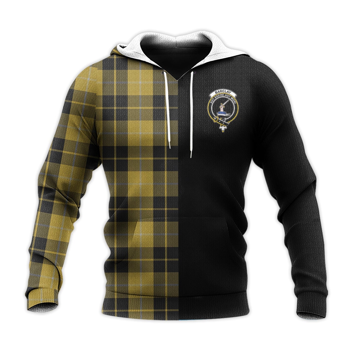 Printivon Barclay Dress Tartan Personalize Half Hoodie