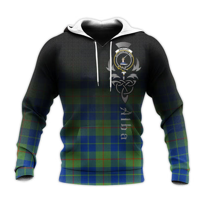 Printivon Barclay Hunting Ancient Tartan Crest Alba Celtic Hoodie