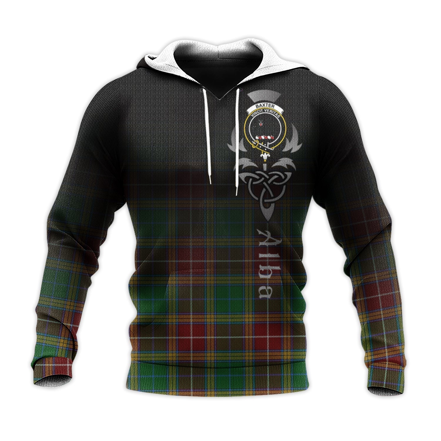 Printivon Baxter Tartan Crest Alba Celtic Hoodie
