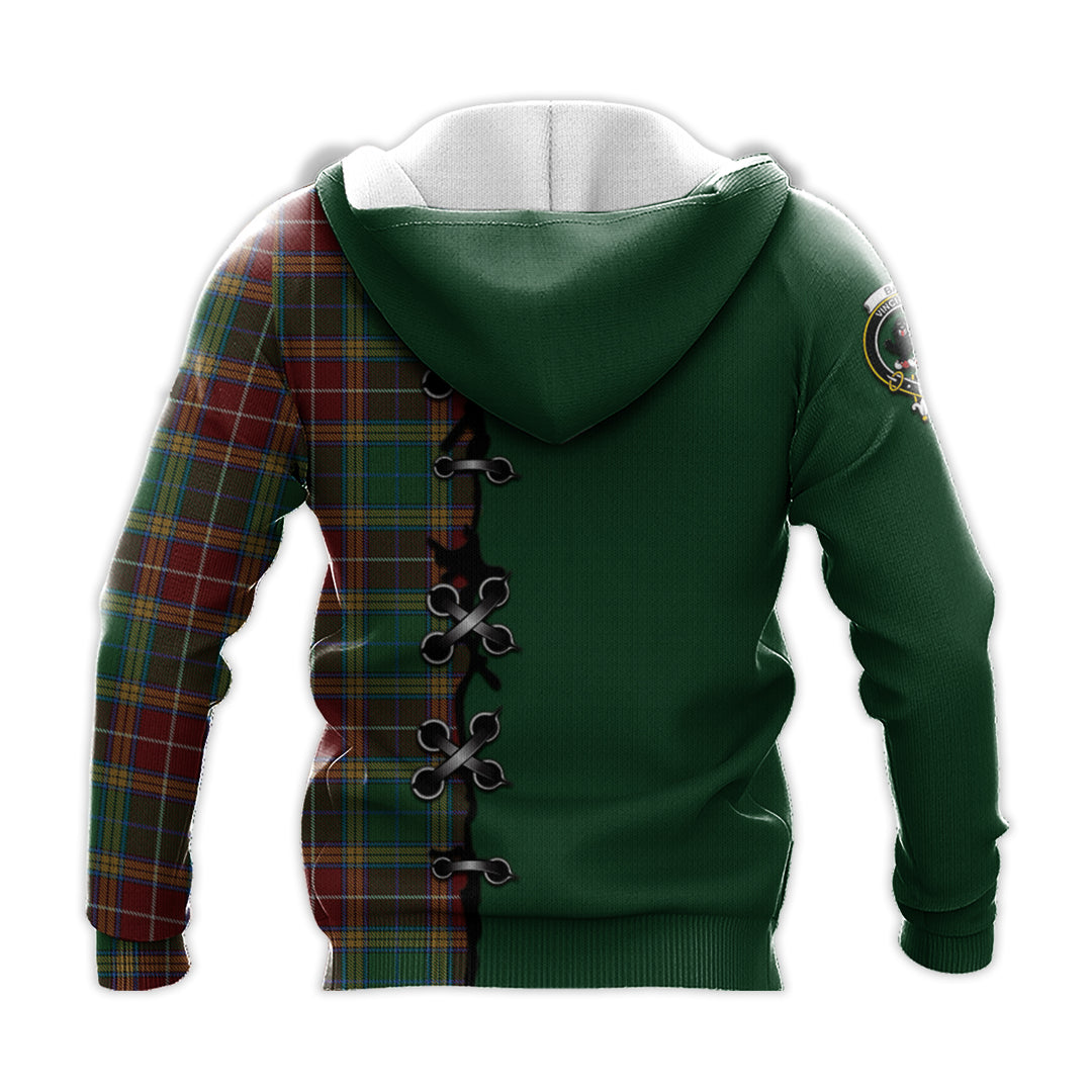 Printivon Baxter Tartan Hoodie Lion Rampant And Celtic Thistle Style