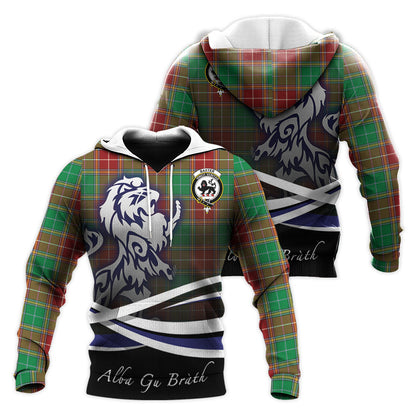 Printivon Baxter Modern Tartan Scottish Lion Hoodie