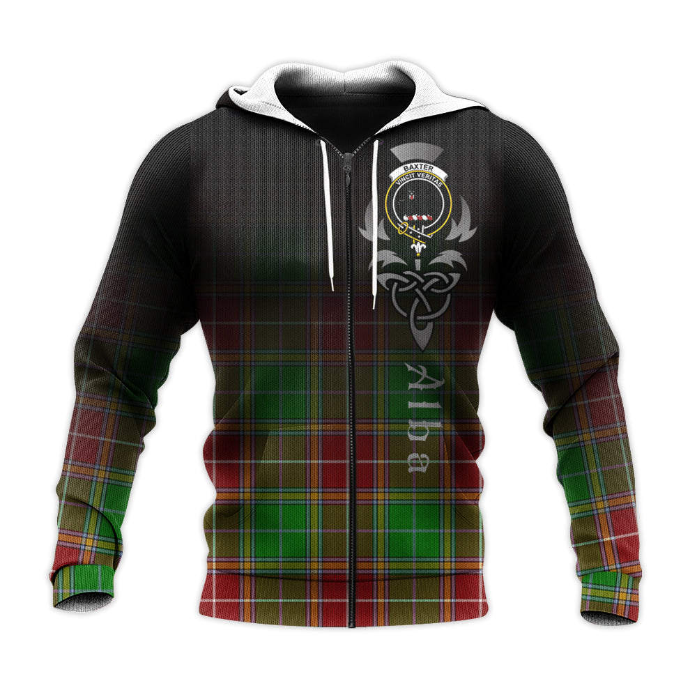 Printivon Baxter Modern Tartan Crest Alba Celtic Hoodie