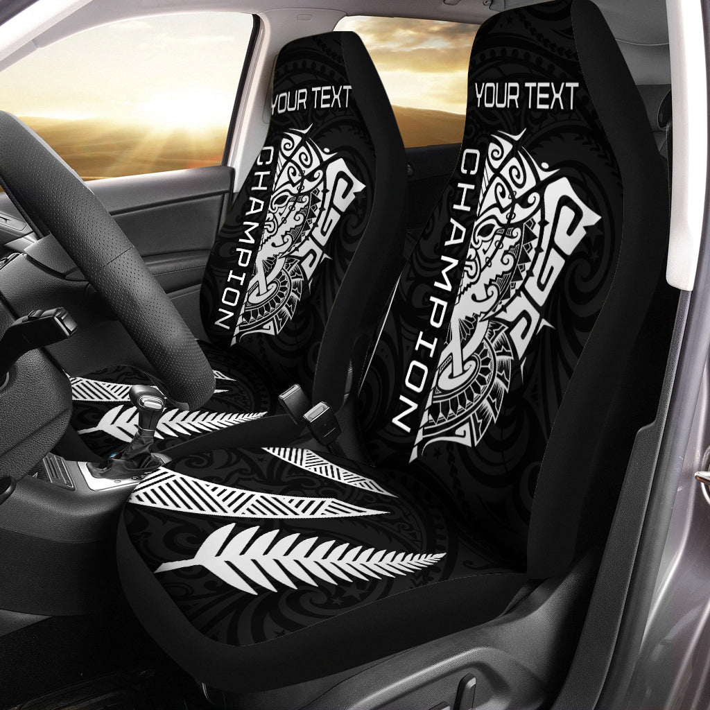 (Custom Personalised) New Zealand Rugby Car Seat Covers Haka All Black mix Ta Moko