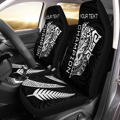 (Custom Personalised) New Zealand Rugby Car Seat Covers Haka All Black mix Ta Moko