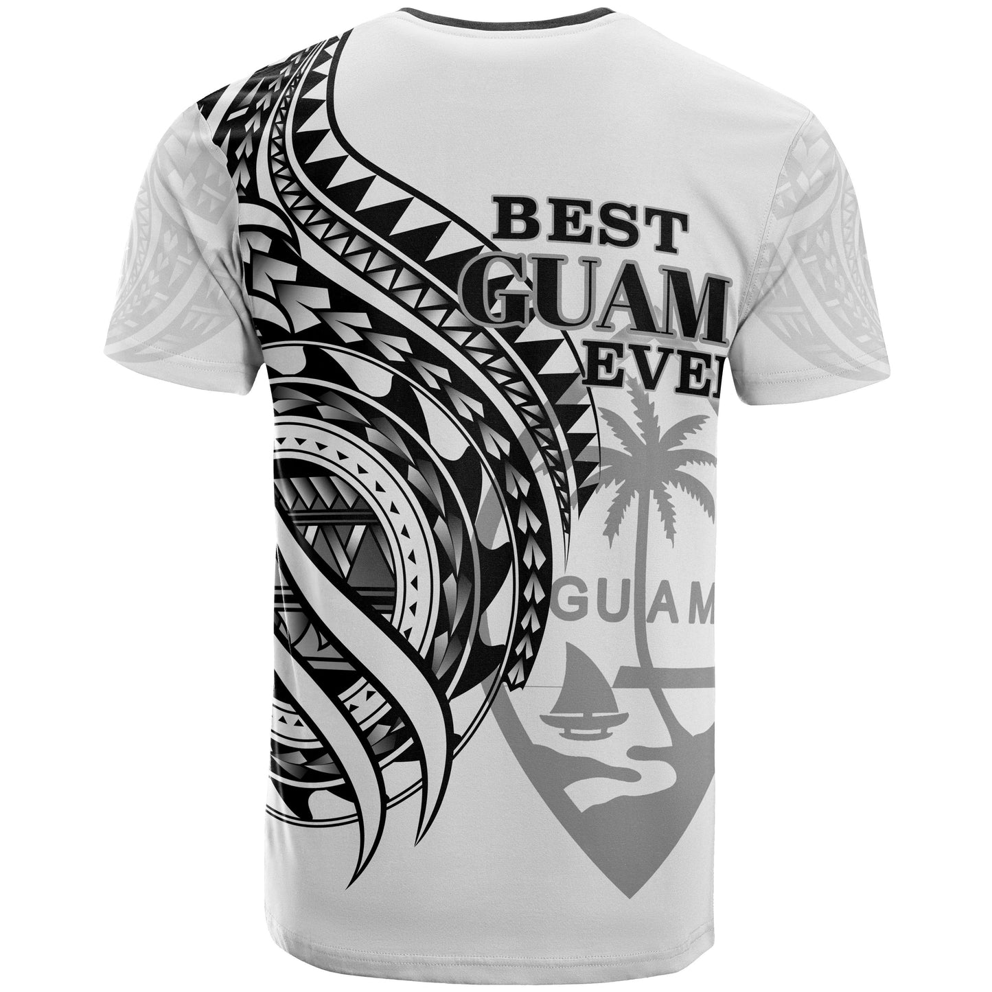 Guam T - Shirt - Black Color Polynesian Patterns Best Guam Ever