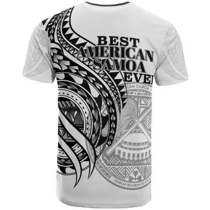American Samoa T - Shirt - Black Color Polynesian Patterns Best American Samoa Ever
