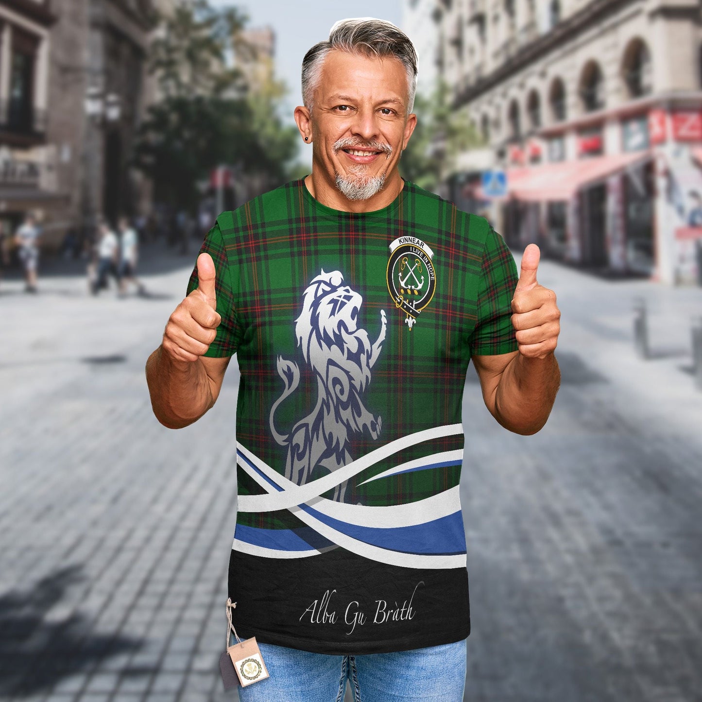 Printivon Kinnear Clan Crest Alba Gu Brath T Shirt Scotland Gift