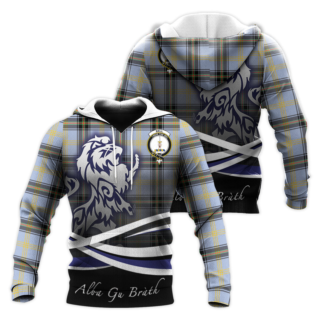 Printivon Bell Tartan Scottish Lion Hoodie