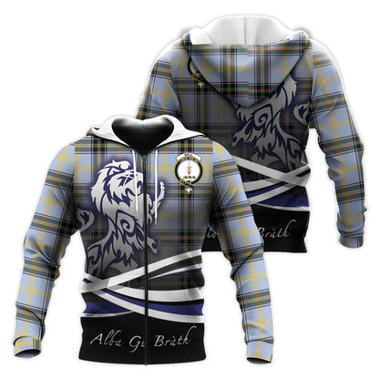 Printivon Bell Tartan Scottish Lion Hoodie