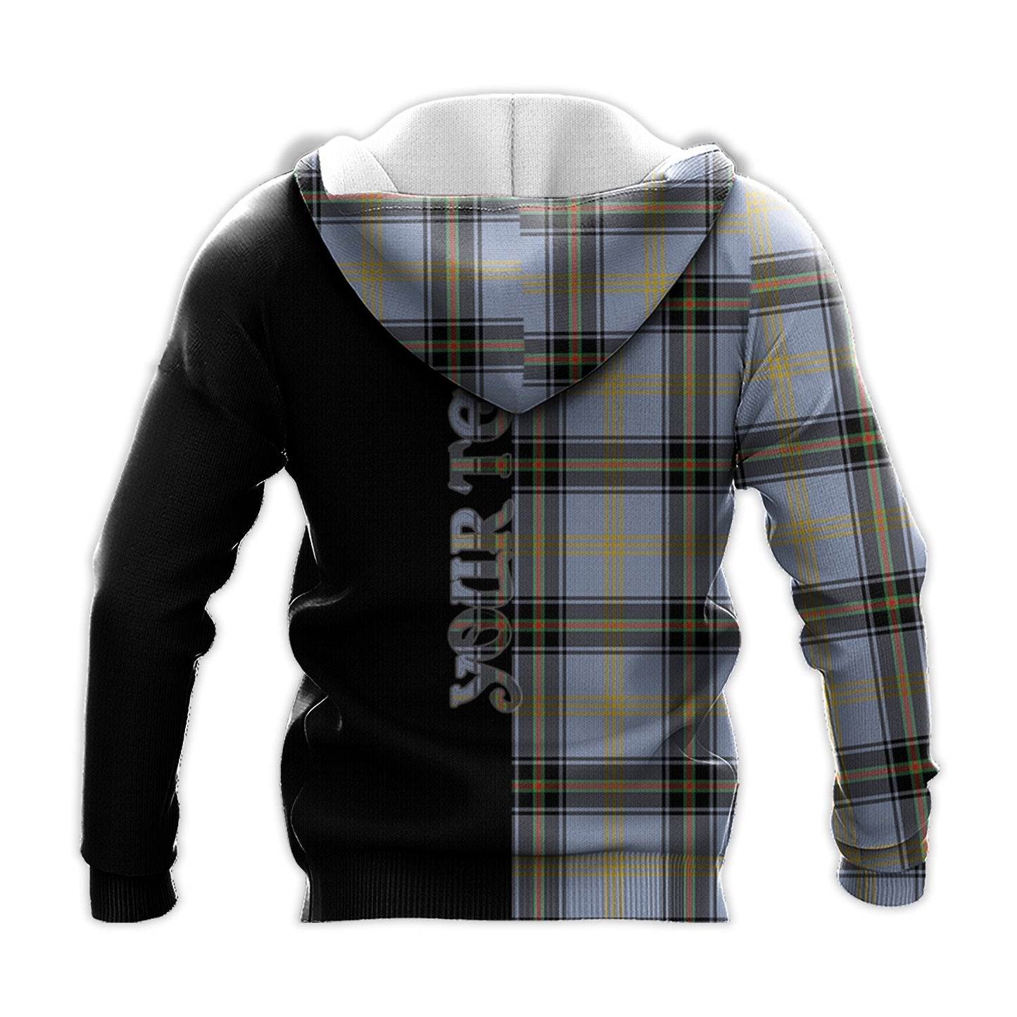 Printivon Bell Tartan Personalize Half Hoodie