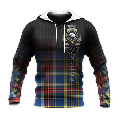 Printivon Bethune Tartan Crest Alba Celtic Hoodie