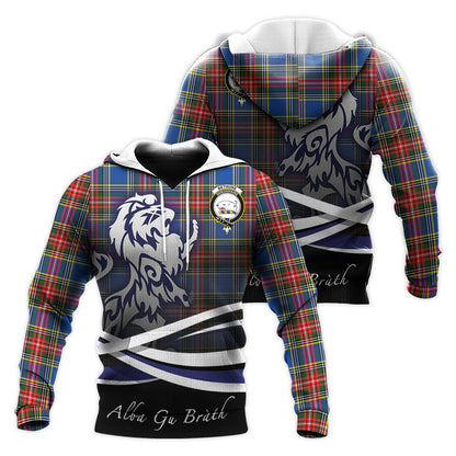 Printivon Bethune Tartan Scottish Lion Hoodie
