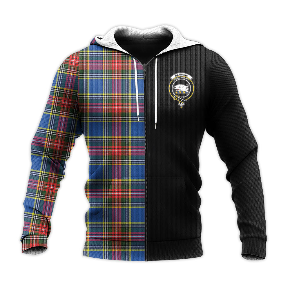 Printivon Bethune Tartan Personalize Half Hoodie