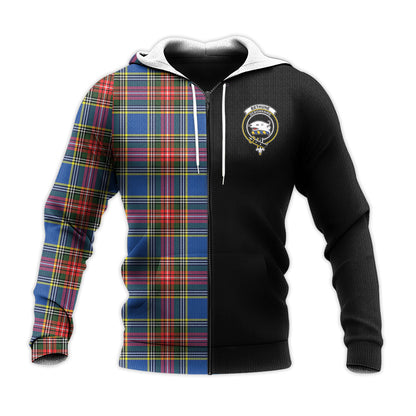 Printivon Bethune Tartan Personalize Half Hoodie