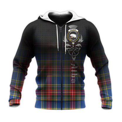 Printivon Bethune Tartan Crest Alba Celtic Hoodie