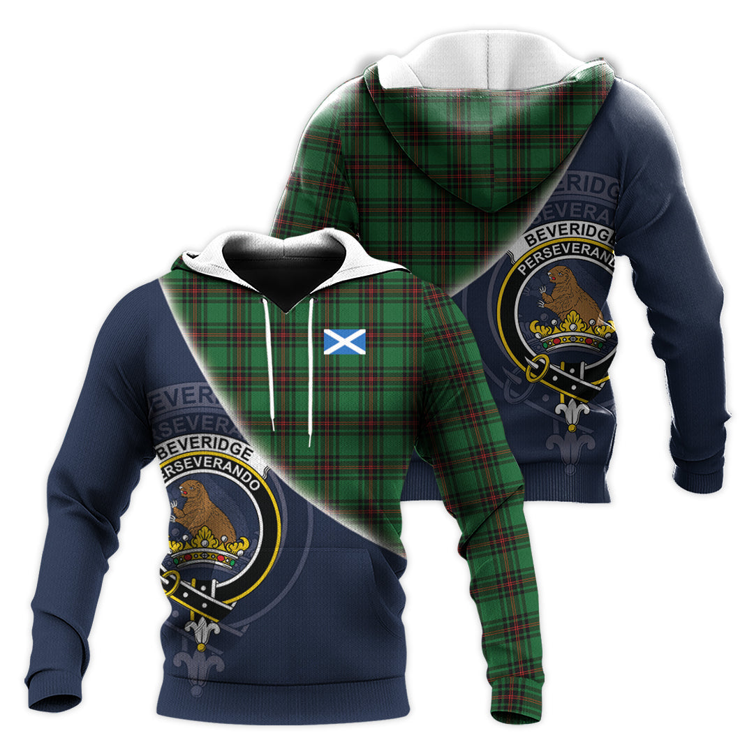 Printivon Beveridge Tartan Scottish Crest Hoodie