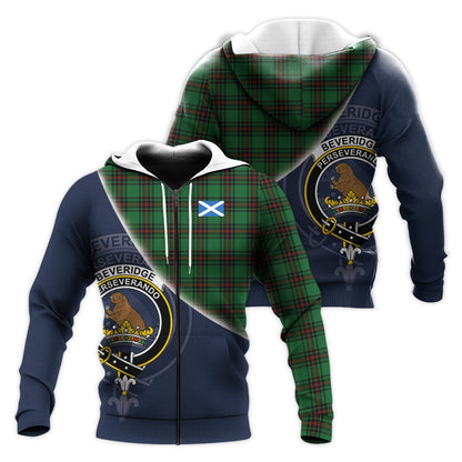 Printivon Beveridge Tartan Scottish Crest Hoodie