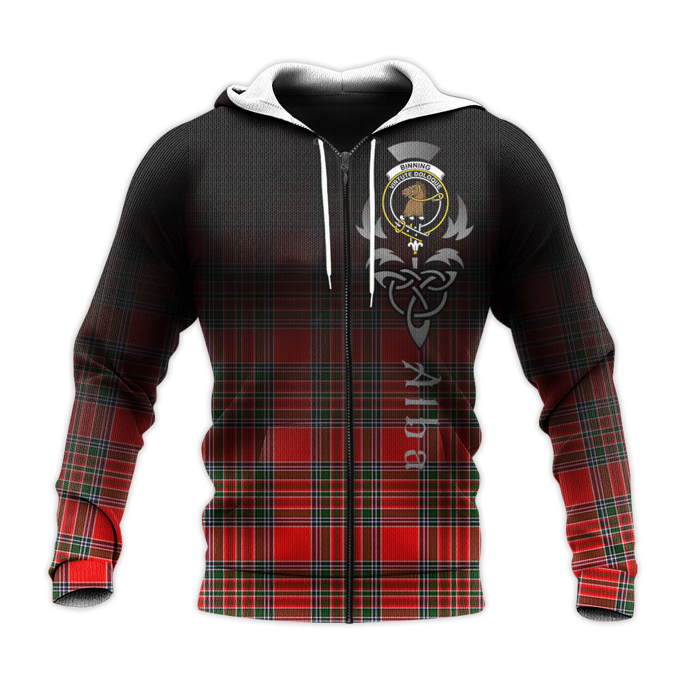 Printivon Binning Tartan Crest Alba Celtic Hoodie