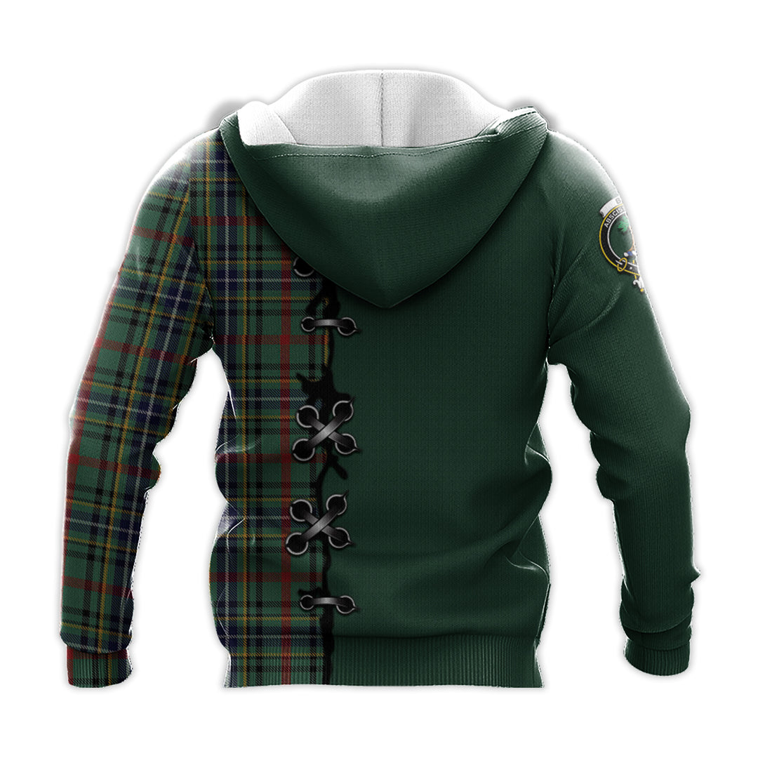 Printivon Bisset Tartan Hoodie Lion Rampant And Celtic Thistle Style