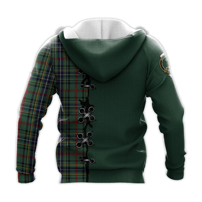 Printivon Bisset Tartan Hoodie Lion Rampant And Celtic Thistle Style