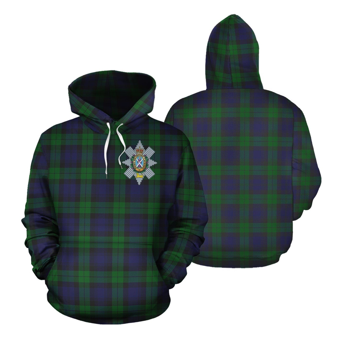 Printivon Black Watch Tartan Hoodie