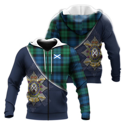 Printivon Black Watch Ancient Of Canada Tartan Scottish Crest Hoodie