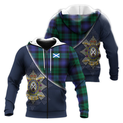 Printivon Black Watch Modern Of Canada Tartan Scottish Crest Hoodie