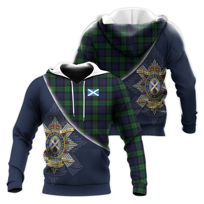 Printivon Black Watch Of Canada Tartan Scottish Crest Hoodie