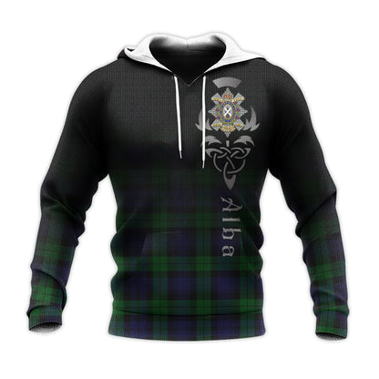 Printivon Black Watch Of Canada Tartan Crest Alba Celtic Hoodie