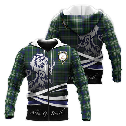 Printivon Blackadder Tartan Scottish Lion Hoodie