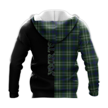 Printivon Blackadder Tartan Personalize Half Hoodie