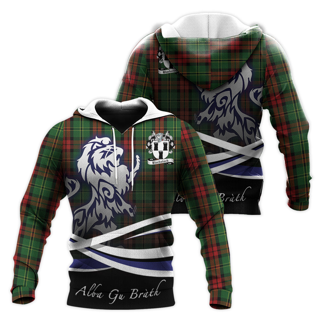 Printivon Blackstock Hunting Tartan Scottish Lion Hoodie